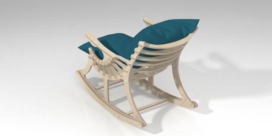 Продажа 3D-модели "Кресло дачное"