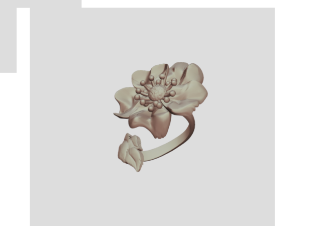 Кольцо в виде цветка / Ring