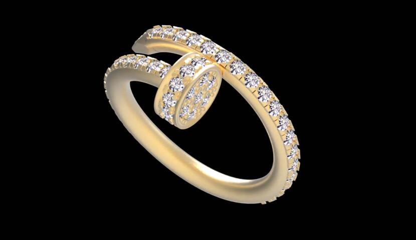 кольцо и серьги Cartier nail гвоздь