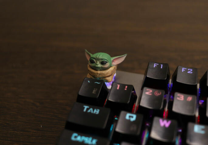 Кейкап Baby Yoda (Star Wars) для механической клавиатуры