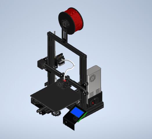 Full model of 3d printer creality ender 3