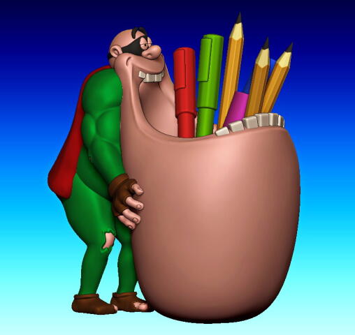 Boogerman pencil holder