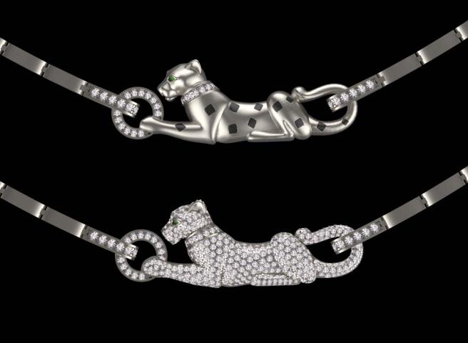 кулон Cartier Panther Пантера 04