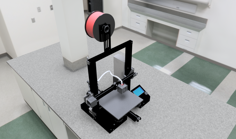 Full model of 3d printer creality ender 3