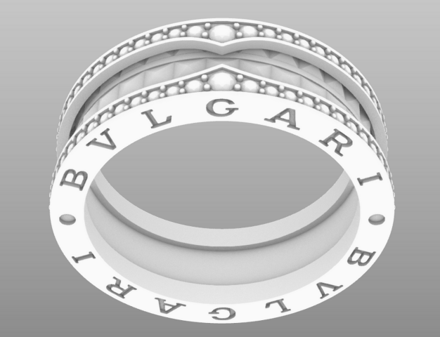 Кольцо Bvlgari BZero1 Rock 2.    9 размеров 16 - 20 мм.