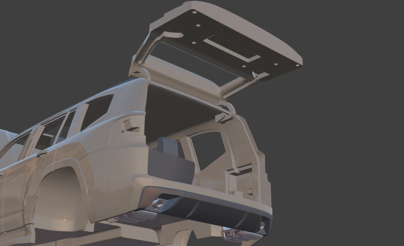 Toyota Land Cruiser 300 RC body chassis 313mm 1/10