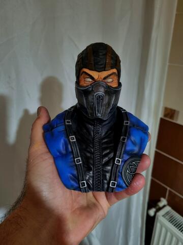 Бюст Саб-Зиро (Sub-Zero) 1 из Mortal Kombat для 3D печати. STL