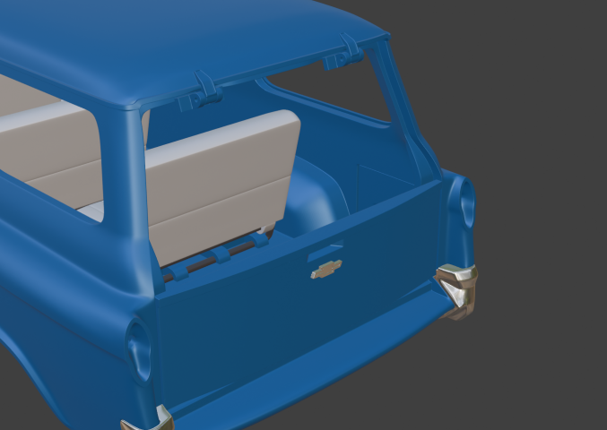 Chevrolet Suburban Cameo 1956 RC body 1/10 2в1