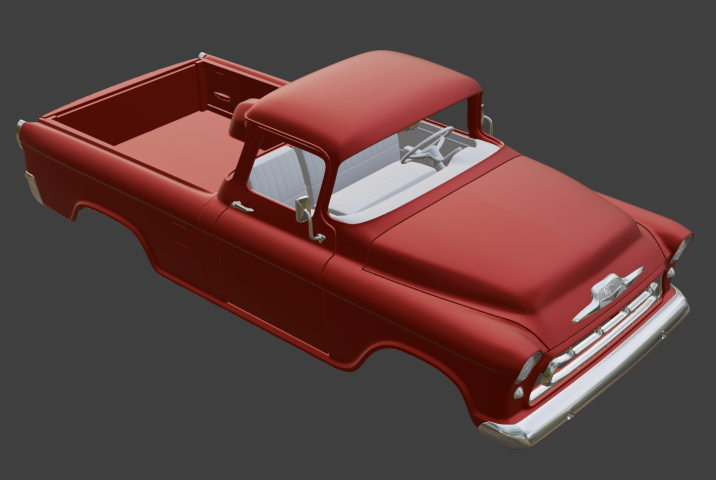 Chevrolet Suburban Cameo 1956 RC body 1/10 2в1