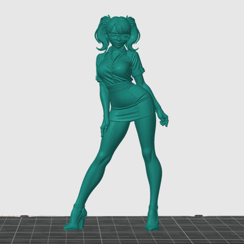 3D-модель "Эффектная домработница"