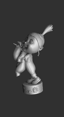 Агнес Грю. STL, OBJ для 3Д печати.