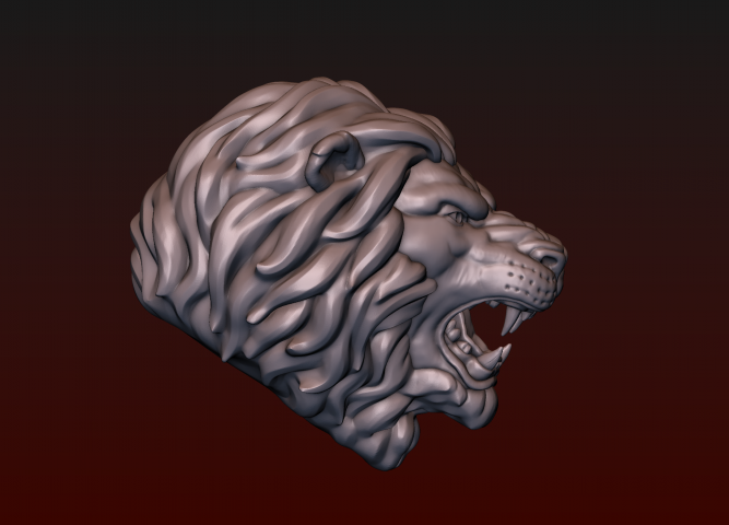 Голова льва Оскал льва