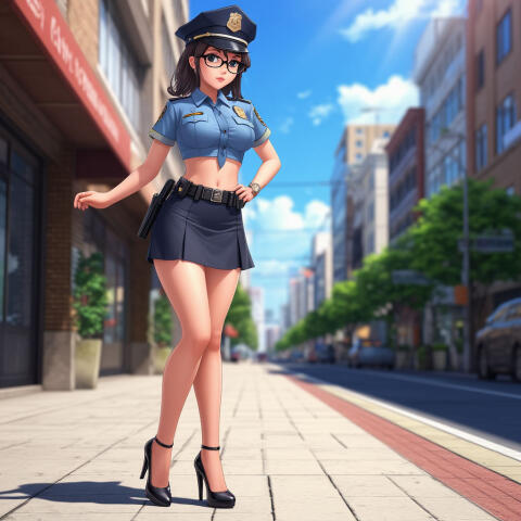 3D-модель "Стражница улиц: красота и порядок"