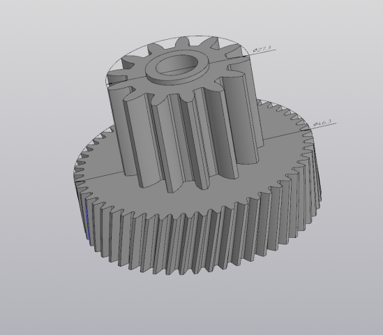 Шестерня мясорубки 3д модель