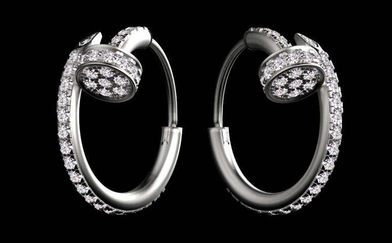 кольцо и серьги Cartier nail гвоздь