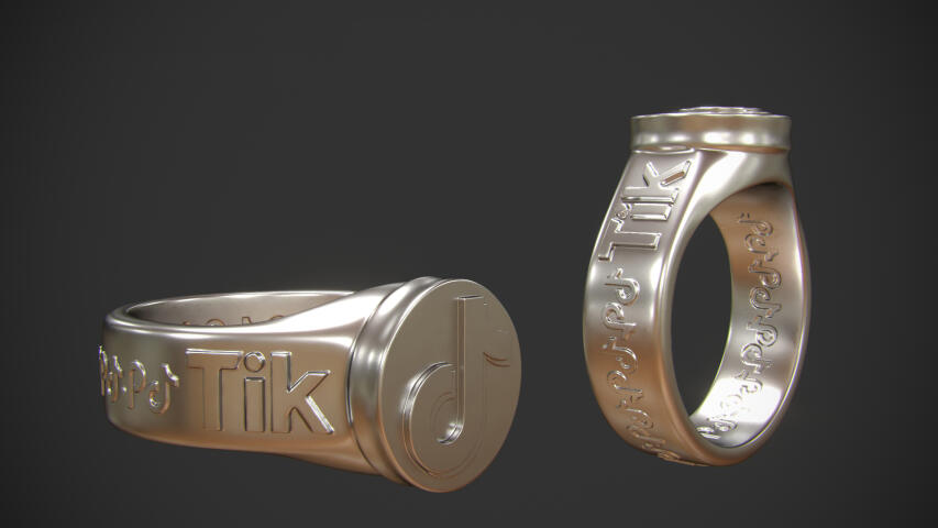 Ring TikTok 3D print model