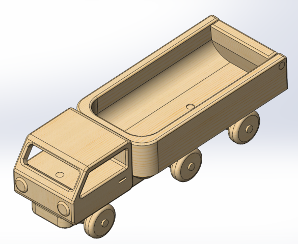Грузовик из дерева