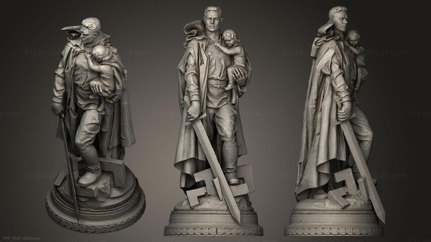 Warrior Liberator 3d model/Мемориал советским воинам/Трептов-парк 9 мая День Победы!