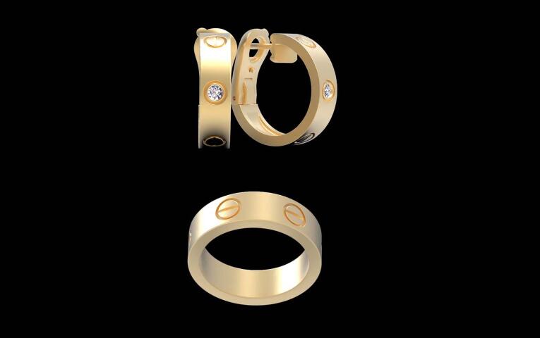 кольцо и серьги Cartier Love
