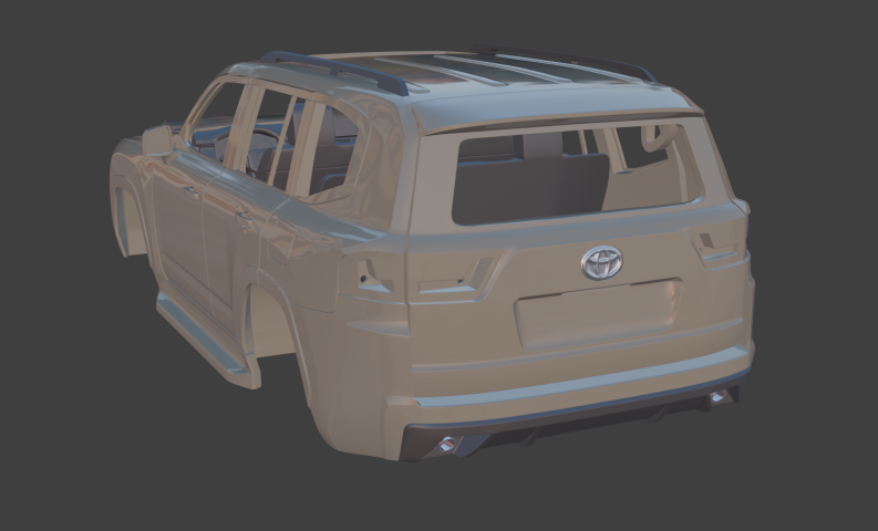 Toyota Land Cruiser 300 RC body chassis 313mm 1/10