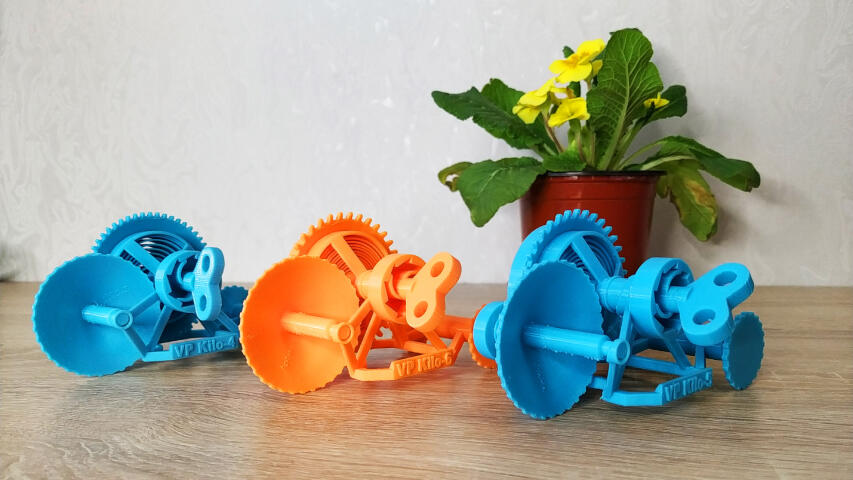 Первая в мире заводная игрушка, печатаемая полностью собранной