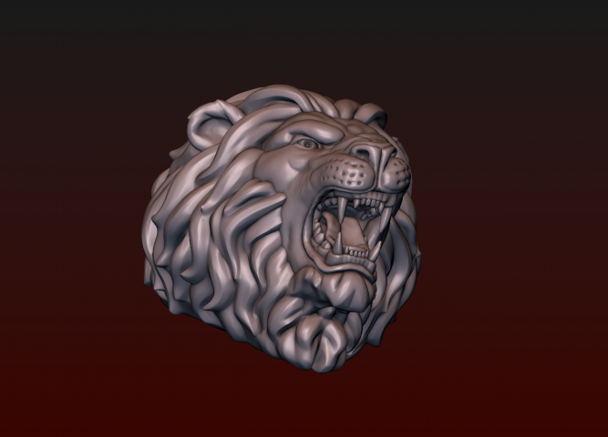 Голова льва Оскал льва