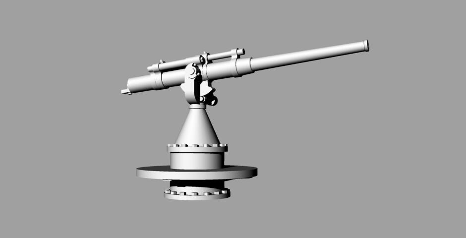 75мм зенитная пушка на станке Меллера  1/350 или 1/200