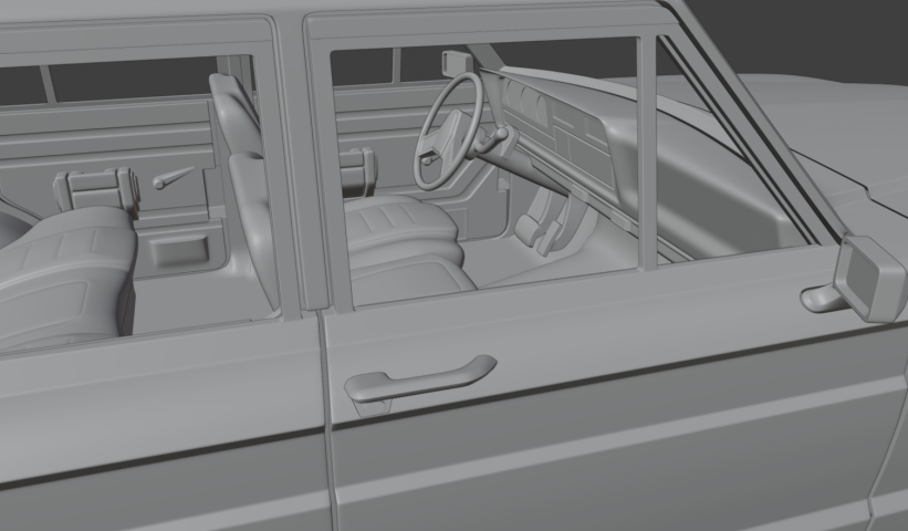 Jeep Wagoneer RC body 313mm 1/10