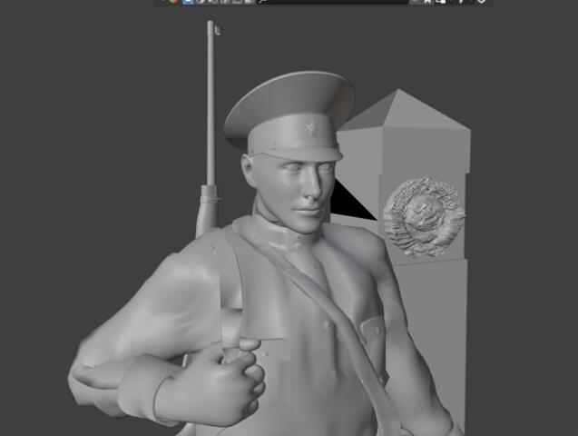 Пограничник статуэтка