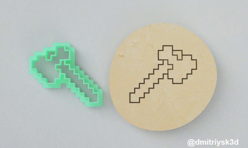 Форма для печенья и пряников Топор Minecraft