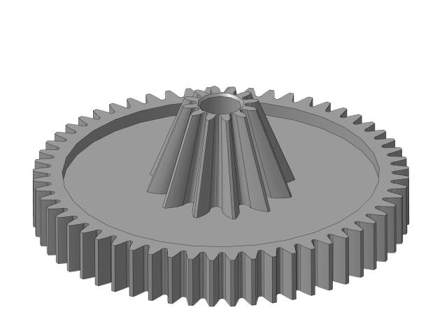 Шестерня мясорубки 3д модель