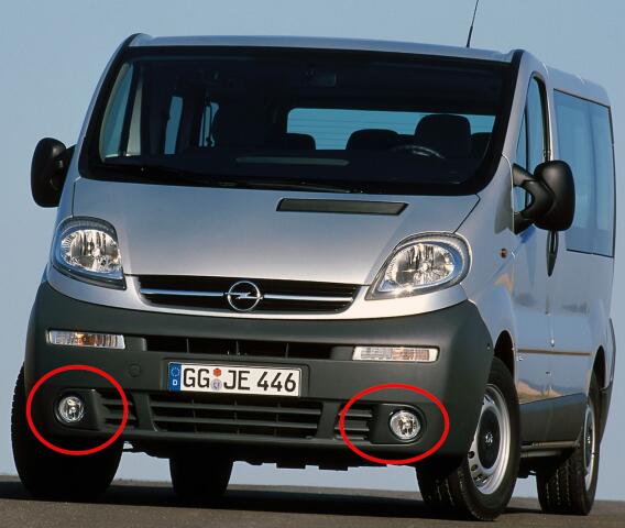 Крепеж противотуманной фары Opel Vivaro A \ Renault Trafic II