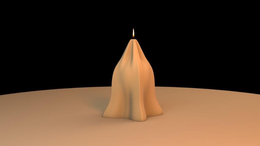 Свеча облегающей формы
