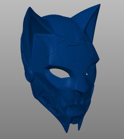 Маска кошки киберпанк 2 / cat mask cyberpunk 2