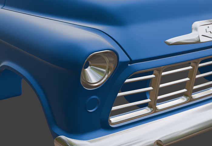 Chevrolet Suburban Cameo 1956 RC body 1/10 2в1