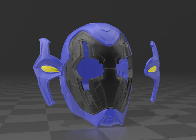 Шлем синего жука / Blue Beetle helmet