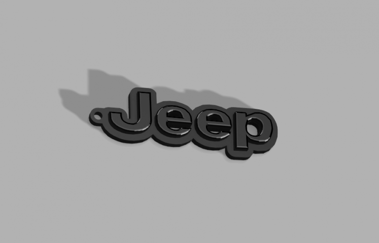 Брелок в виде логотипа Jeep