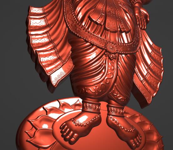Индийское божество 3D модель для принтера и ЧПУ