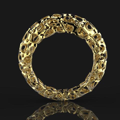 кольцо с орнаментом Вороного