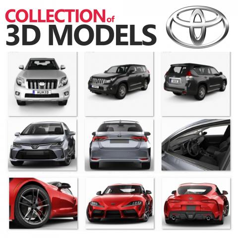 3D модели автомобилей. ОГРОМНАЯ коллекция! 500 руб. шт.