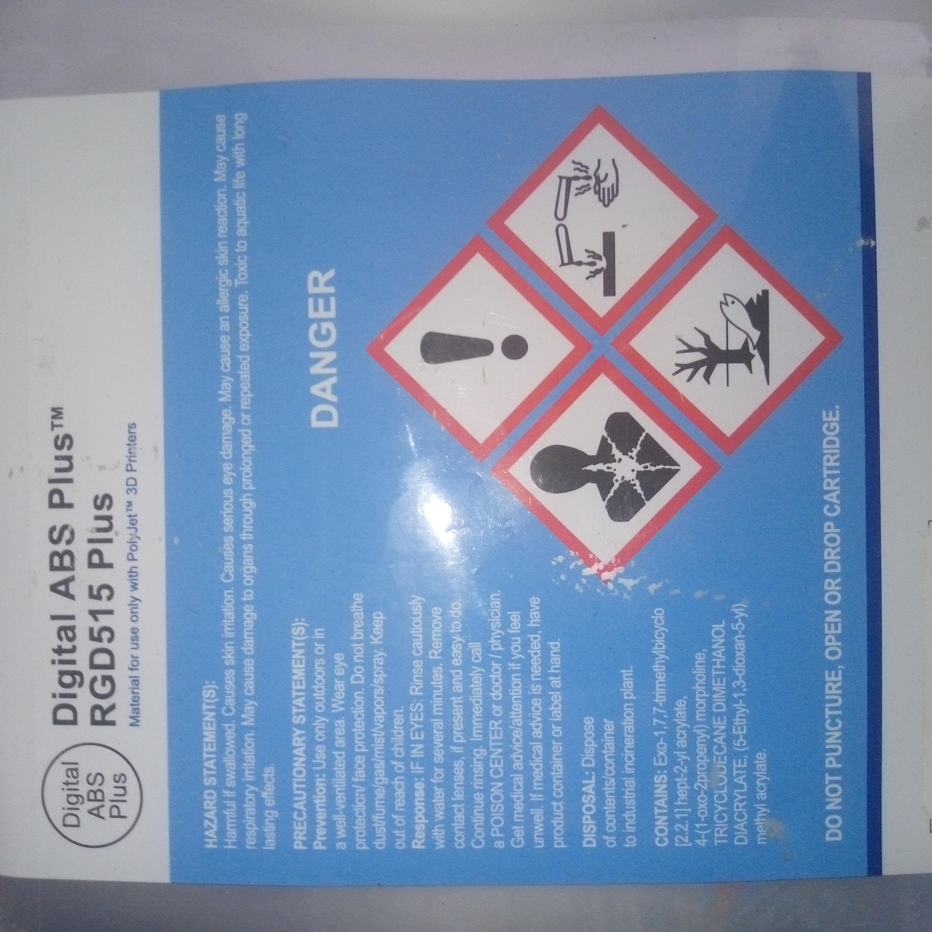 3D фотополимерная смола Stratasys OBjet продам.