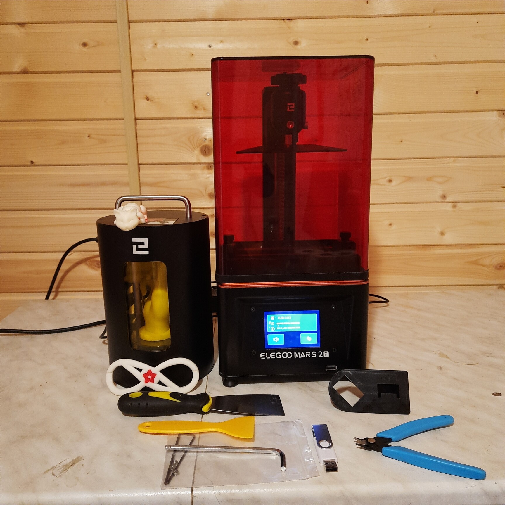 3D принтер Elegoo mars 2 PRO + УФ сушилка Elegoo