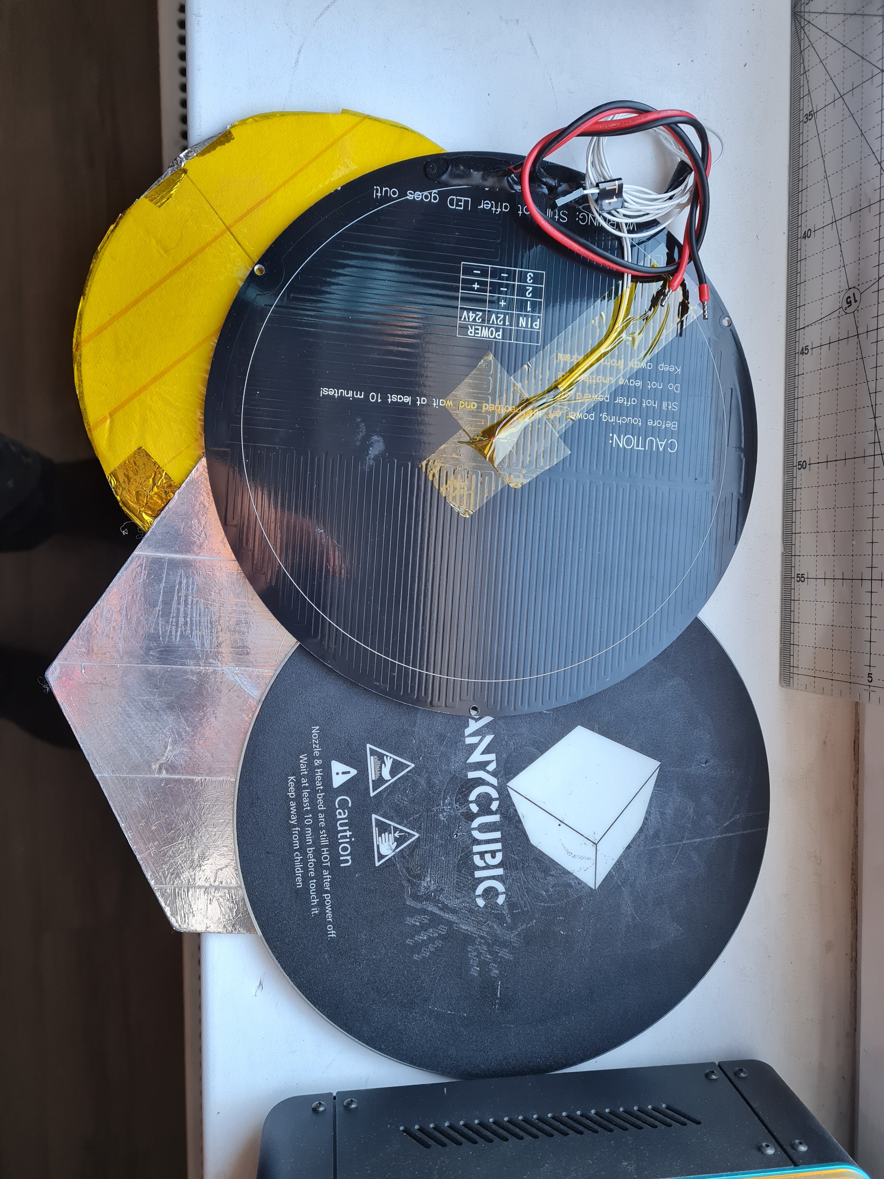 Нагревательный стол Anycubic Kossel D240 мм