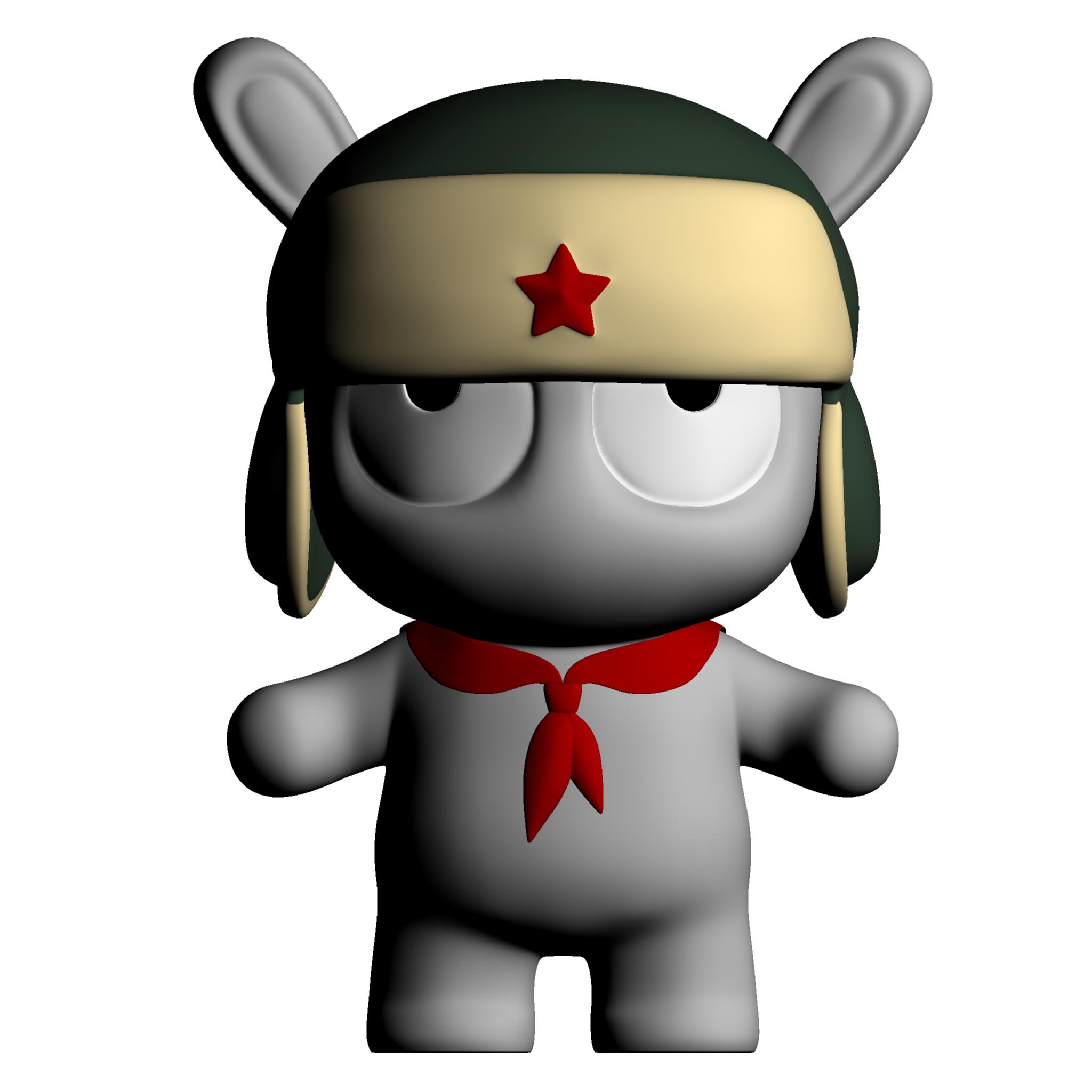 Требуется изготовить модель зайца Миту по рендерам