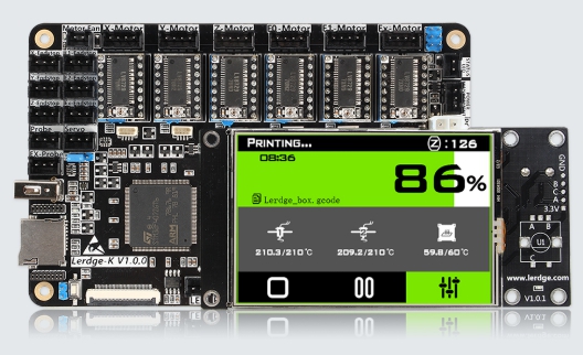 Lerdge K плата управления для 3d принтера c драйверами tmc 2208.