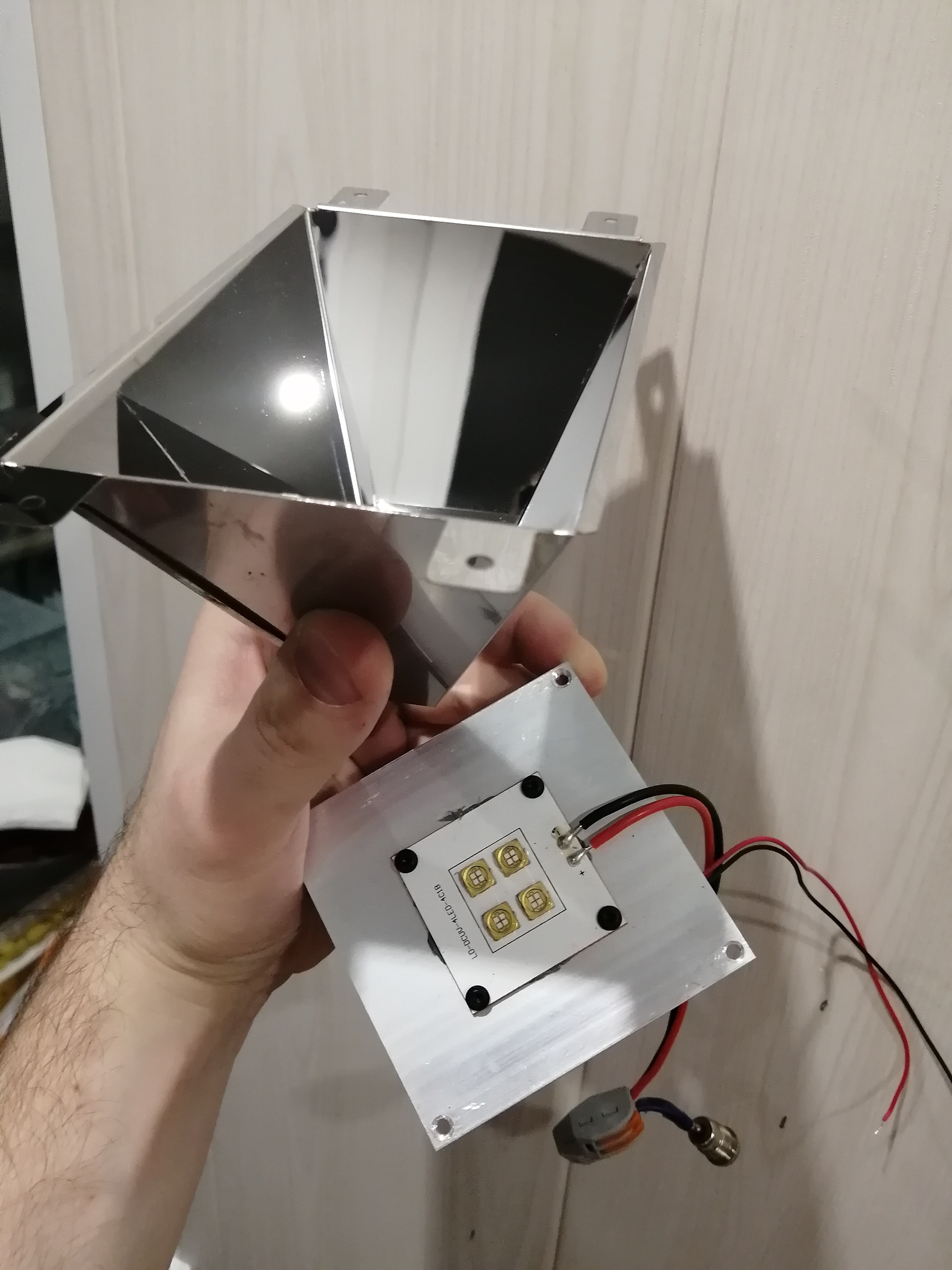 УФ-диод + раструб + БП