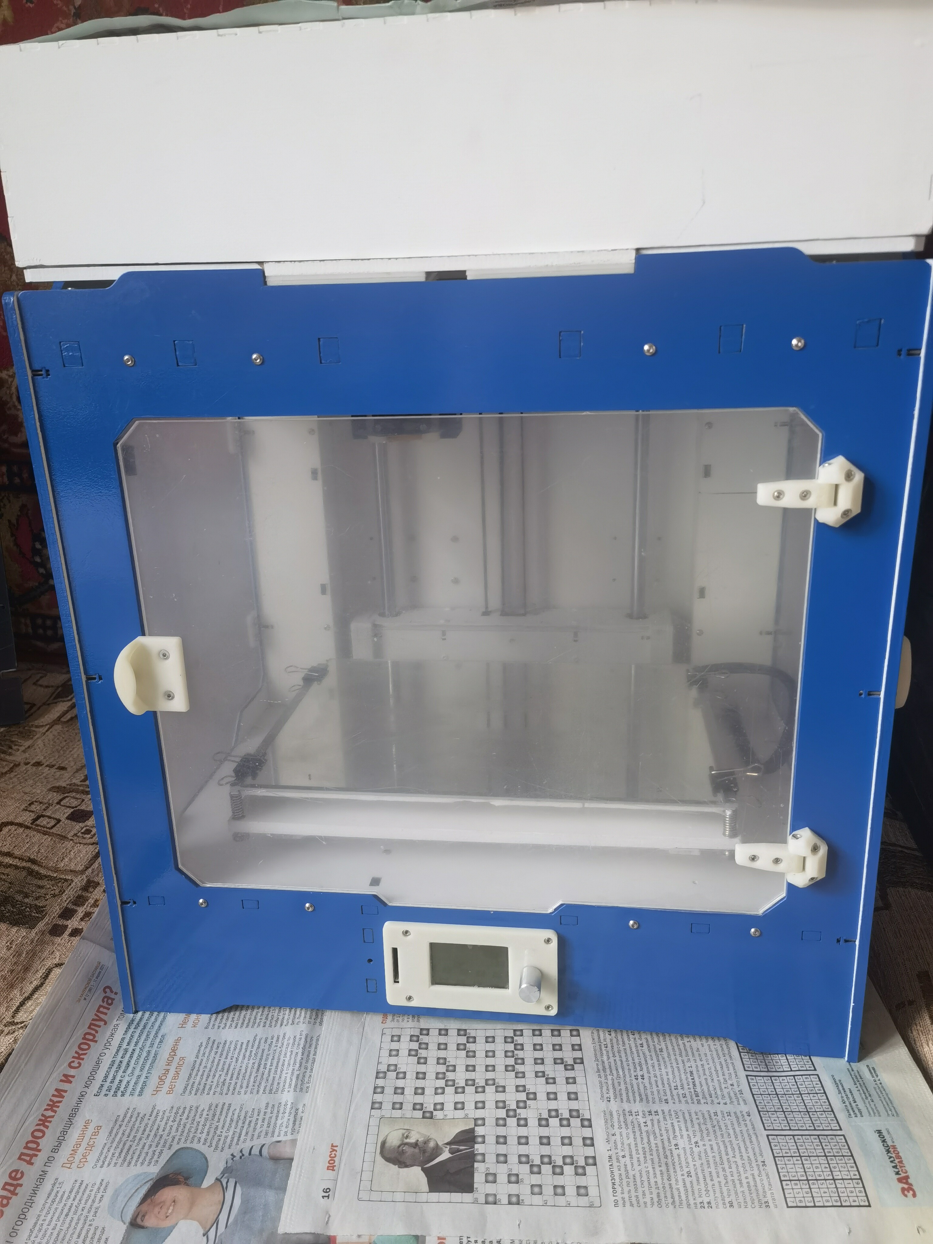 FriBot Z-Belt-W, CoreXY, размер стола 200х300, закрытая камера.