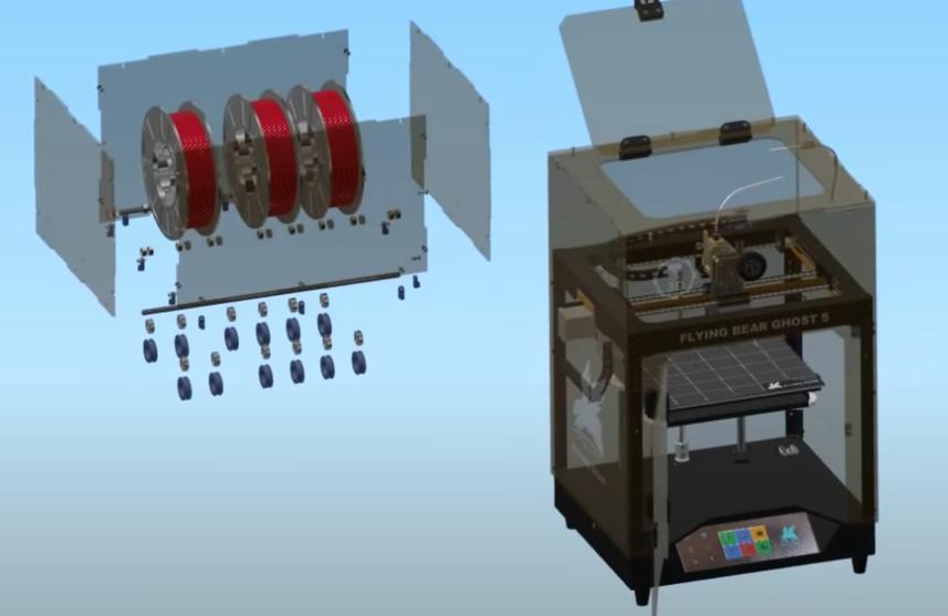 Корпус с сушилкой для Flyingbear Ghost 5  от  Chucha TV(ютуб)