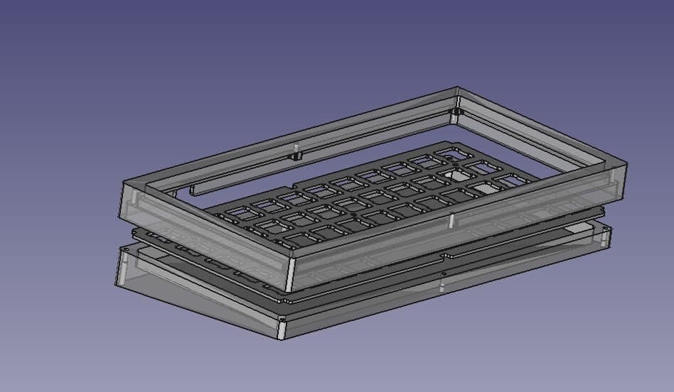 Печать корпуса для клавиатуры