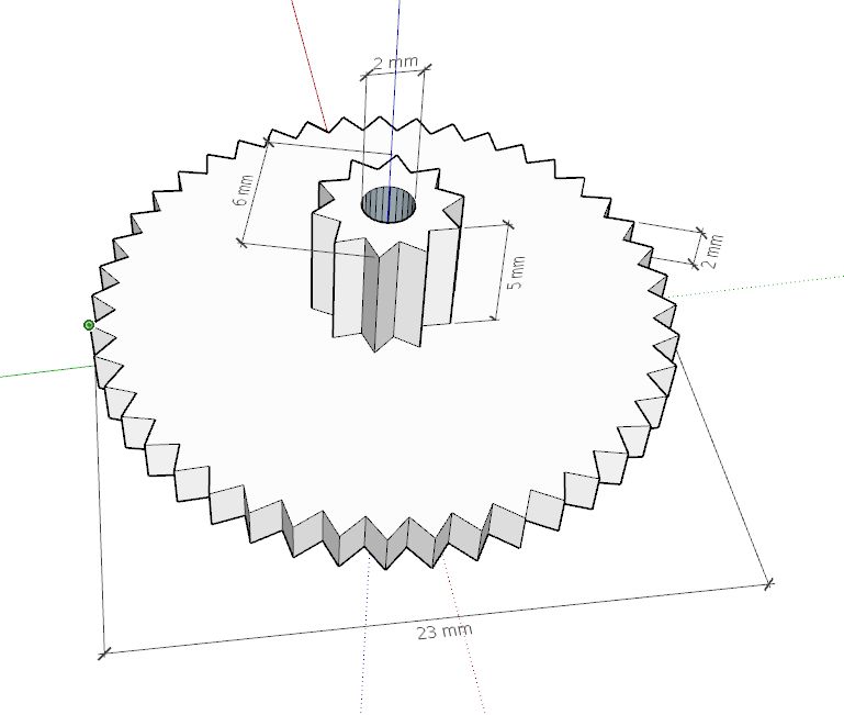 3D печать пластиковой шестеренки